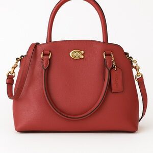 Coach Remi Satchel Pebbled Leather Crossbody 1317 In Rogue Pink- SLIGHTLY USED